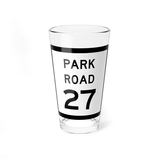 Texas Park Road 27 (Texas) (Road Sign) Pint Glass 16oz 16oz - Go Mug Yourself