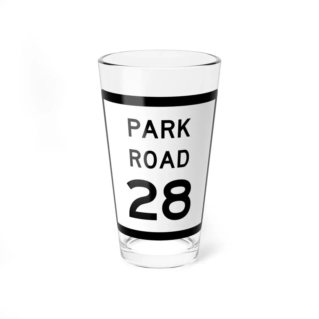 Texas Park Road 28 (Texas) (Road Sign) Pint Glass 16oz 16oz - Go Mug Yourself