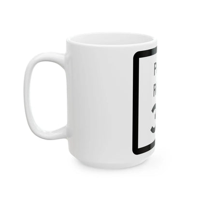 Texas Park Road 30 (Texas) (Road Sign) White Coffee Mug - Go Mug Yourself