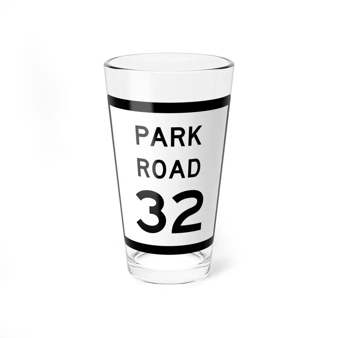 Texas Park Road 32 (Texas) (Road Sign) Pint Glass 16oz 16oz - Go Mug Yourself