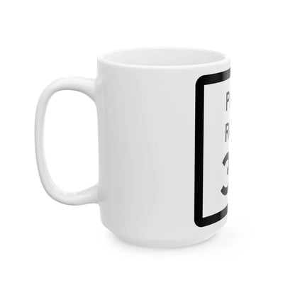 Texas Park Road 34 (Texas) (Road Sign) White Coffee Mug - Go Mug Yourself