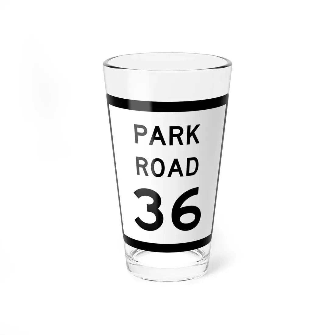 Texas Park Road 36 (Texas) (Road Sign) Pint Glass 16oz 16oz - Go Mug Yourself