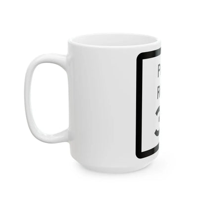 Texas Park Road 36 (Texas) (Road Sign) White Coffee Mug - Go Mug Yourself