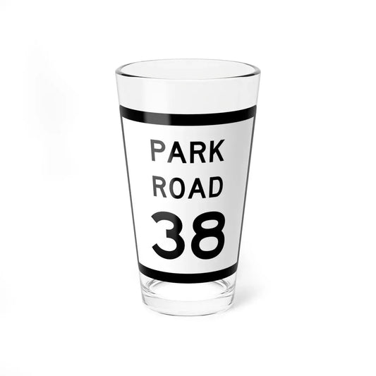 Texas Park Road 38 (Texas) (Road Sign) Pint Glass 16oz 16oz - Go Mug Yourself