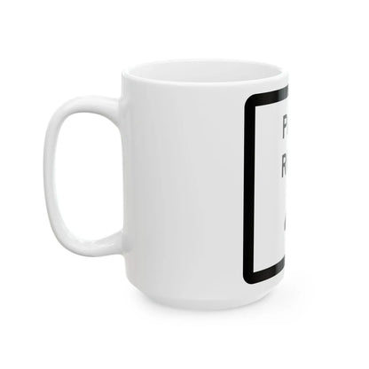 Texas Park Road 4 (Texas) (Road Sign) White Coffee Mug - Go Mug Yourself