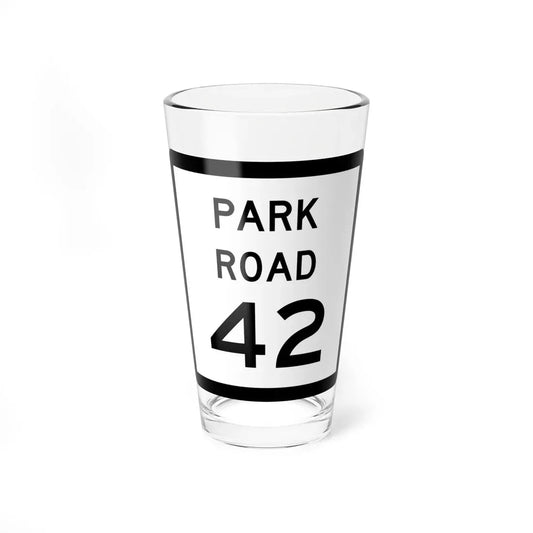 Texas Park Road 42 (Texas) (Road Sign) Pint Glass 16oz 16oz - Go Mug Yourself