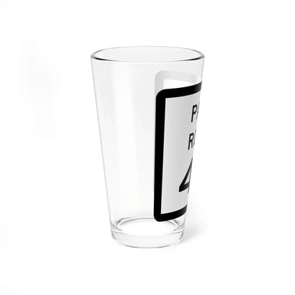 Texas Park Road 42 (Texas) (Road Sign) Pint Glass 16oz - Go Mug Yourself