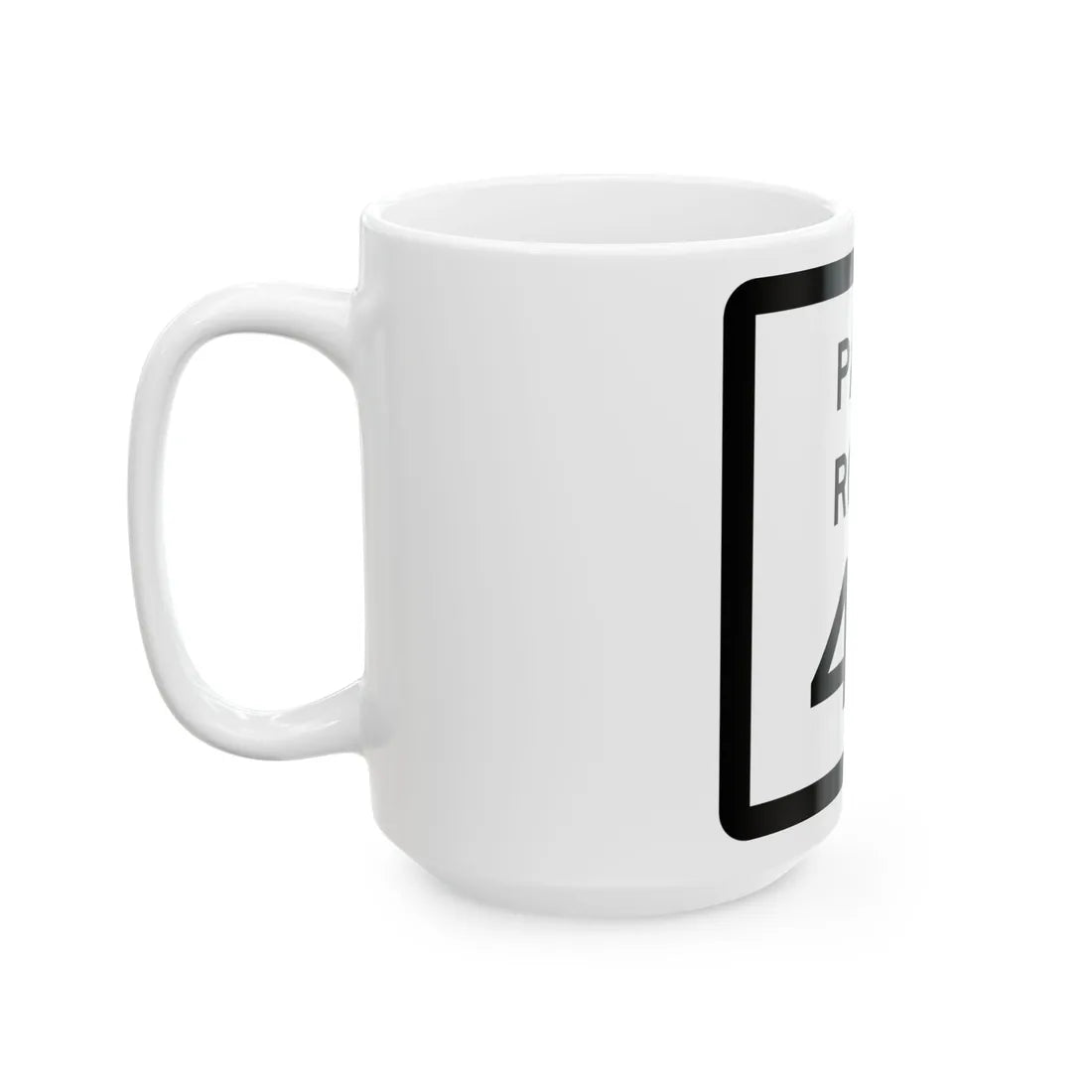 Texas Park Road 44 (Texas) (Road Sign) White Coffee Mug - Go Mug Yourself