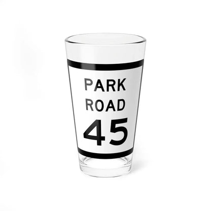 Texas Park Road 45 (Texas) (Road Sign) Pint Glass 16oz 16oz - Go Mug Yourself