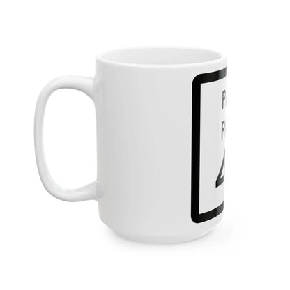 Texas Park Road 46 (Texas) (Road Sign) White Coffee Mug - Go Mug Yourself