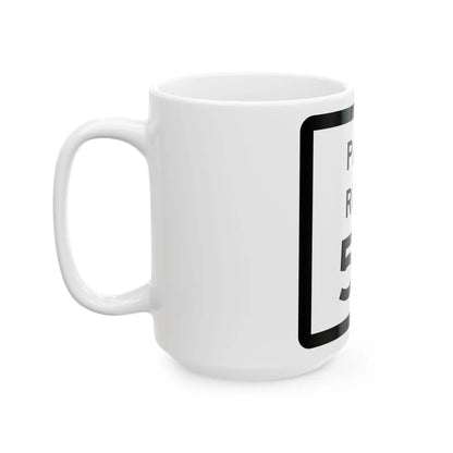 Texas Park Road 50 (Texas) (Road Sign) White Coffee Mug - Go Mug Yourself