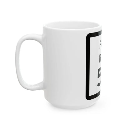 Texas Park Road 54 (Texas) (Road Sign) White Coffee Mug - Go Mug Yourself