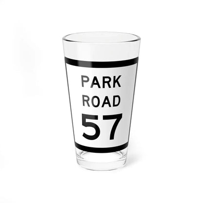 Texas Park Road 57 (Texas) (Road Sign) Pint Glass 16oz 16oz - Go Mug Yourself