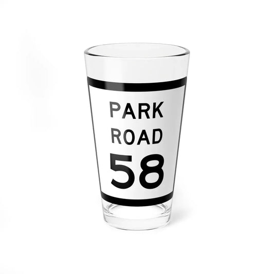 Texas Park Road 58 (Texas) (Road Sign) Pint Glass 16oz 16oz - Go Mug Yourself