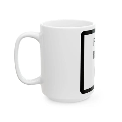 Texas Park Road 6 (Texas) (Road Sign) White Coffee Mug - Go Mug Yourself