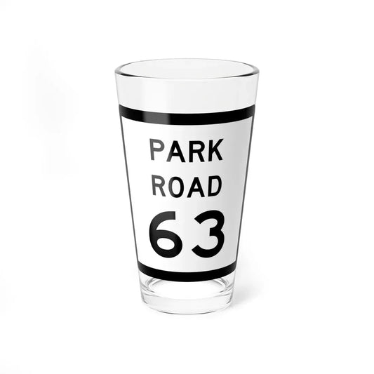 Texas Park Road 63 (Texas) (Road Sign) Pint Glass 16oz 16oz - Go Mug Yourself