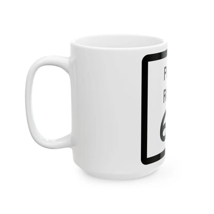 Texas Park Road 66 (Texas) (Road Sign) White Coffee Mug - Go Mug Yourself