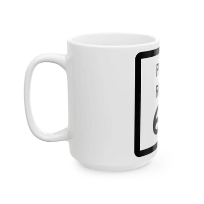 Texas Park Road 69 (Texas) (Road Sign) White Coffee Mug - Go Mug Yourself