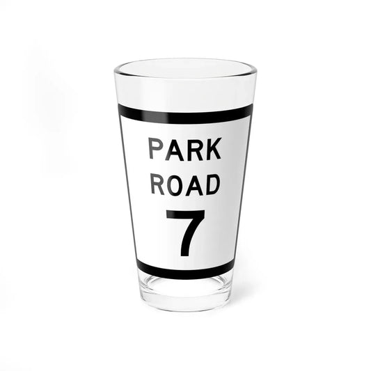 Texas Park Road 7 (Texas) (Road Sign) Pint Glass 16oz 16oz - Go Mug Yourself