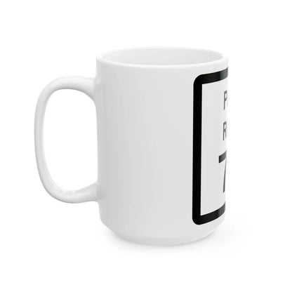 Texas Park Road 70 (Texas) (Road Sign) White Coffee Mug - Go Mug Yourself