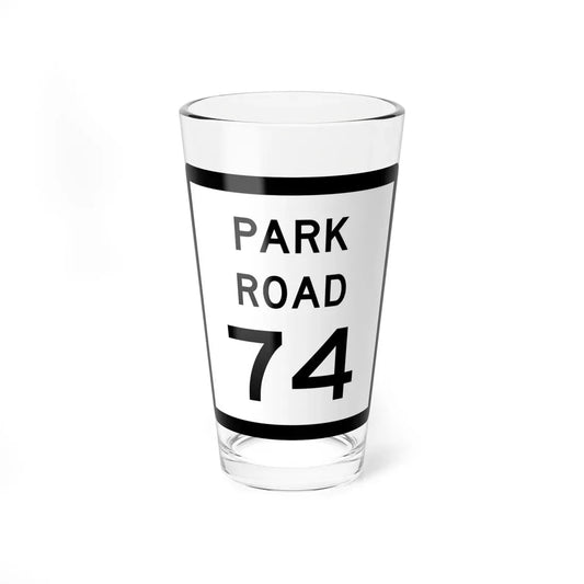 Texas Park Road 74 (Texas) (Road Sign) Pint Glass 16oz 16oz - Go Mug Yourself
