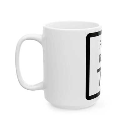 Texas Park Road 74 (Texas) (Road Sign) White Coffee Mug - Go Mug Yourself