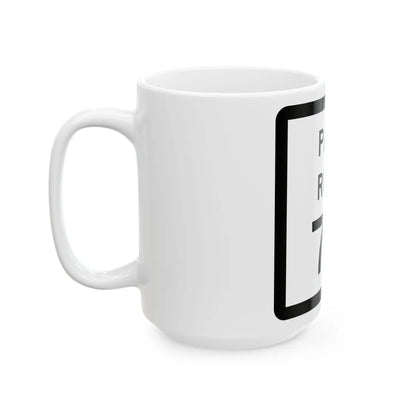Texas Park Road 76 (Texas) (Road Sign) White Coffee Mug - Go Mug Yourself