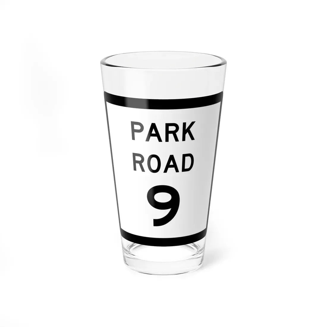 Texas Park Road 9 (Texas) (Road Sign) Pint Glass 16oz 16oz - Go Mug Yourself