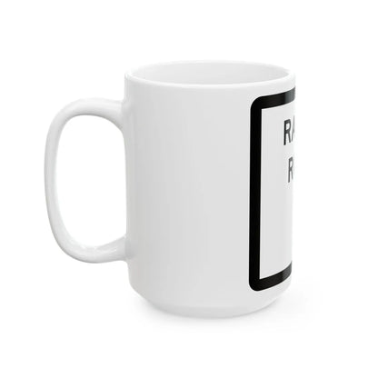 Texas Ranch Road blank (Texas) (Road Sign) White Coffee Mug - Go Mug Yourself