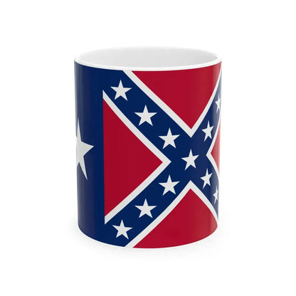 Texas Rebel Confederate (United States) White Coffee Mug 11oz - Go Mug Yourself