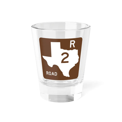 Texas Recreational Road 2 (Texas) (Road Sign) Shot Glass 1.5oz 1.5oz - Go Mug Yourself