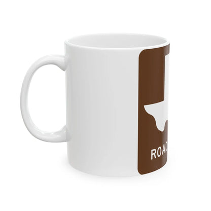 Texas Recreational Road 2 (Texas) (Road Sign) White Coffee Mug - Go Mug Yourself