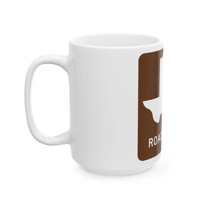 Texas Recreational Road 3 (Texas) (Road Sign) White Coffee Mug - Go Mug Yourself