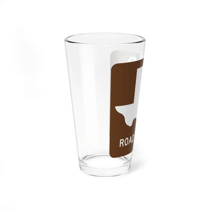 Texas Recreational Road blank (Texas) (Road Sign) Pint Glass 16oz - Go Mug Yourself