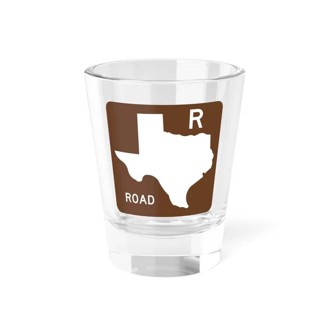 Texas Recreational Road blank (Texas) (Road Sign) Shot Glass 1.5oz 1.5oz - Go Mug Yourself