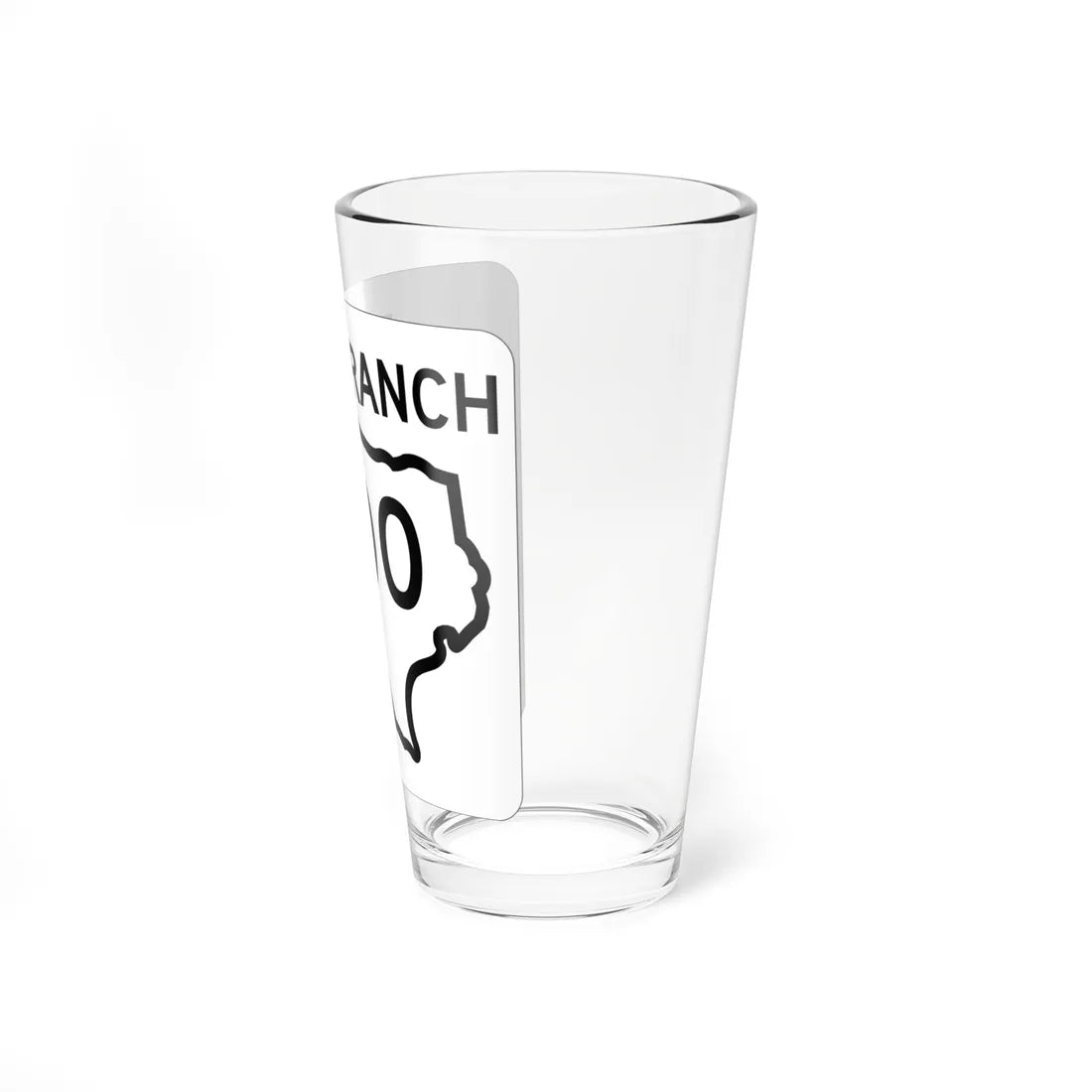 Texas RM 00 1956 template (Texas) (Road Sign) Pint Glass 16oz - Go Mug Yourself