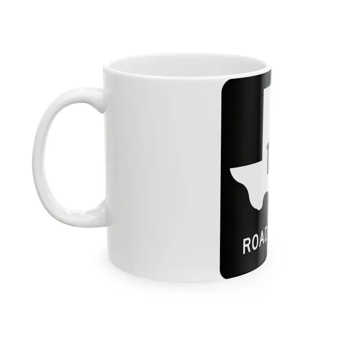 Texas RM 1328 (Texas) (Road Sign) White Coffee Mug - Go Mug Yourself