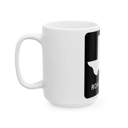 Texas RM 18 (Texas) (Road Sign) White Coffee Mug - Go Mug Yourself