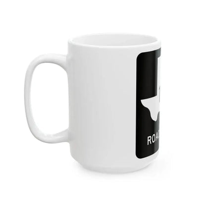 Texas RM 1832 (Texas) (Road Sign) White Coffee Mug - Go Mug Yourself