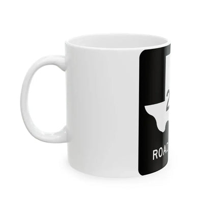Texas RM 2083 (Texas) (Road Sign) White Coffee Mug - Go Mug Yourself
