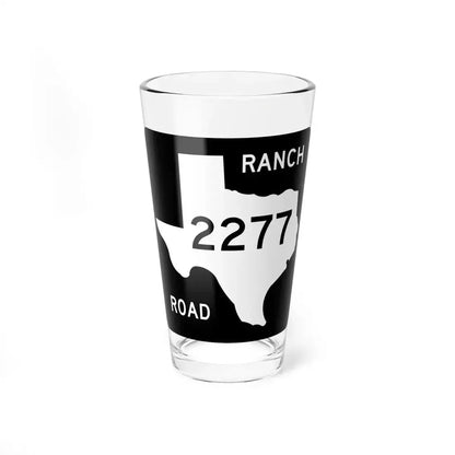 Texas RM 2277 (Texas) (Road Sign) Pint Glass 16oz 16oz - Go Mug Yourself