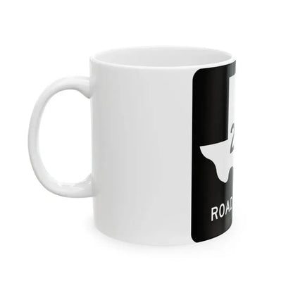 Texas RM 2322 (Texas) (Road Sign) White Coffee Mug - Go Mug Yourself