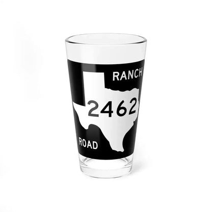 Texas RM 2462 (Texas) (Road Sign) Pint Glass 16oz 16oz - Go Mug Yourself