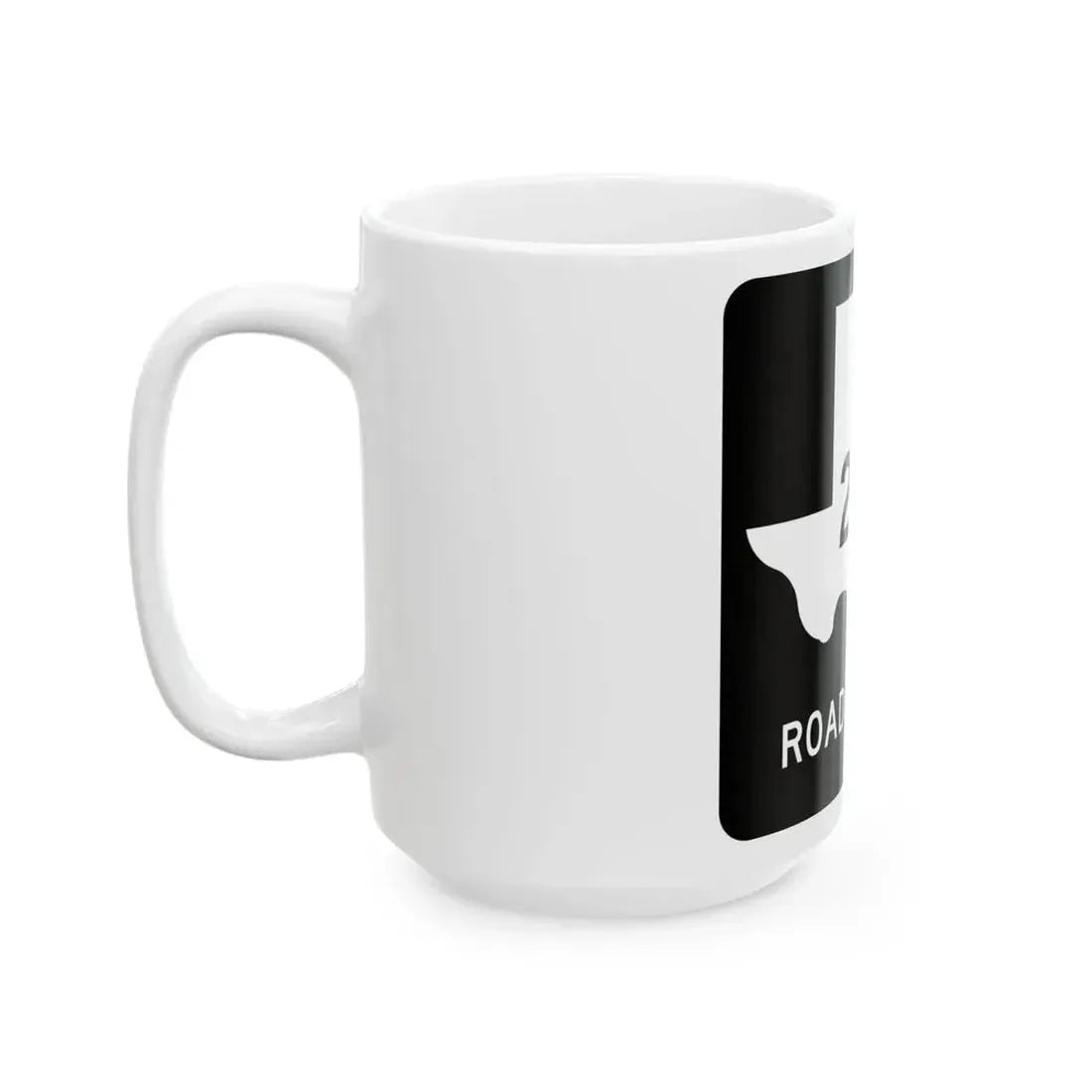 Texas RM 2523 (Texas) (Road Sign) White Coffee Mug - Go Mug Yourself