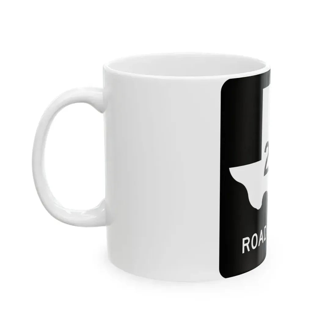 Texas RM 2627 (Texas) (Road Sign) White Coffee Mug - Go Mug Yourself
