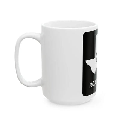 Texas RM 2627 (Texas) (Road Sign) White Coffee Mug - Go Mug Yourself