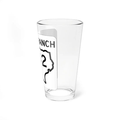 Texas RM 42 1956 (Texas) (Road Sign) Pint Glass 16oz - Go Mug Yourself