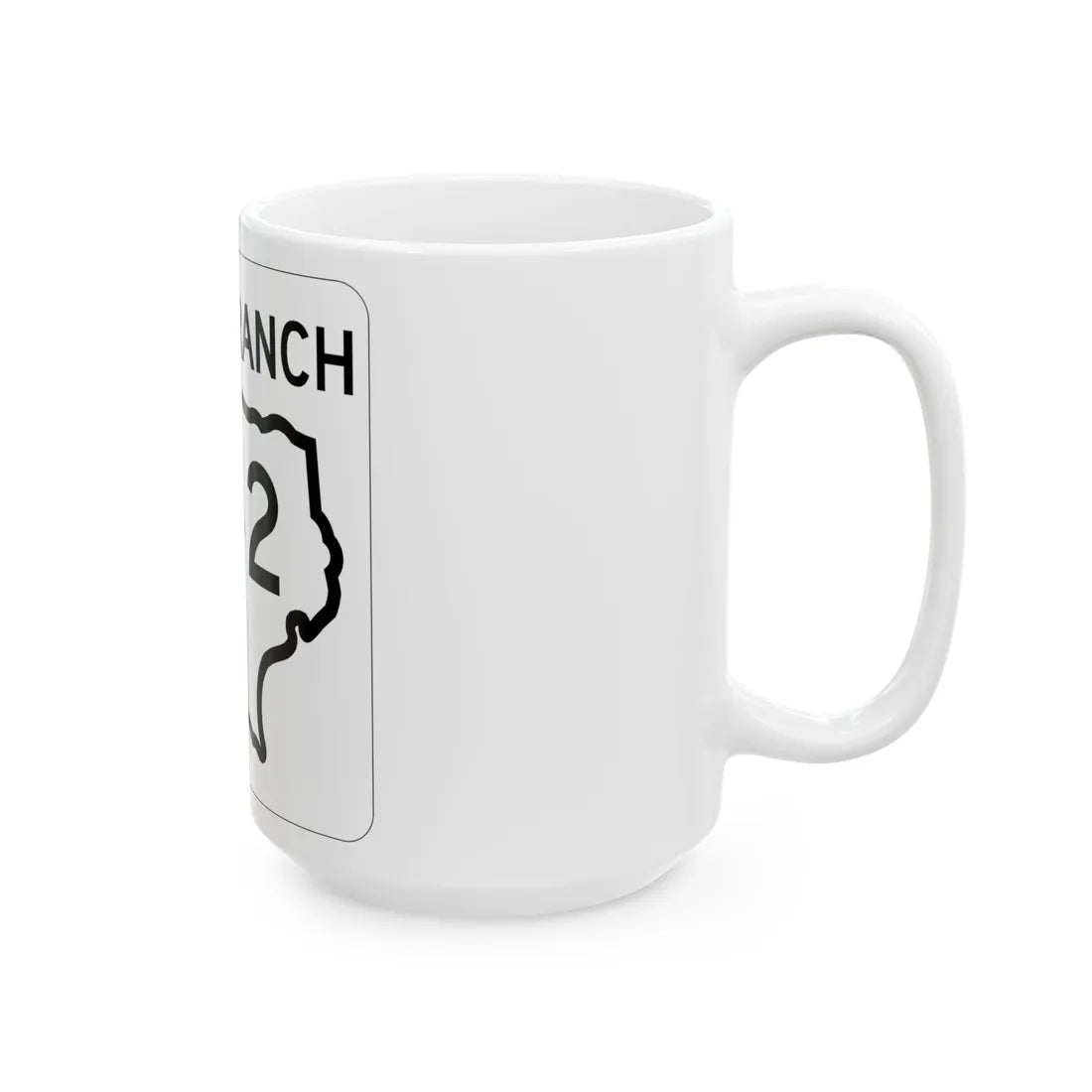 Texas RM 42 1956 (Texas) (Road Sign) White Coffee Mug - Go Mug Yourself