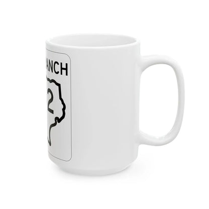Texas RM 42 1956 (Texas) (Road Sign) White Coffee Mug - Go Mug Yourself