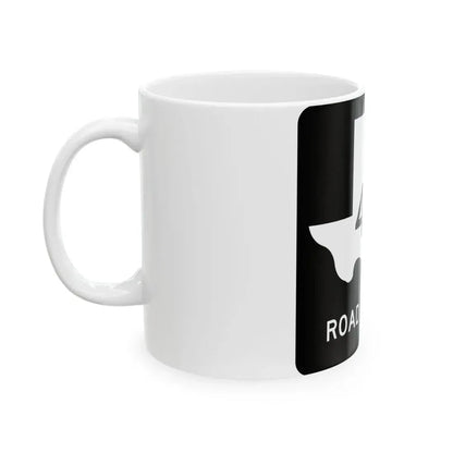 Texas RM 440 (Texas) (Road Sign) White Coffee Mug - Go Mug Yourself